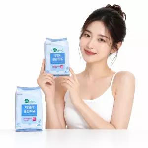 그린핑거 유아용품 데일리 클린티슈 캡형 20매 X 20팩