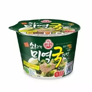 오피스넥스 오뚜기 쇠고기미역국 라면 100g x 12입