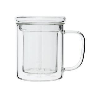 티로하 베이직 내열유리 티머그 녹차잔 (350ml)