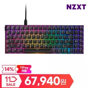NZXT FUNCTION 2 MINITKL 블랙 게이밍키보드 기계식키보드 유선 펑션2미니텐키리스 [14%][67,940 WON+11pay