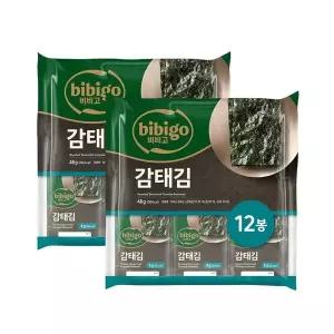 [신세계라이브쇼핑]CJ 비비고 감태김 (4gx12ea) x2개