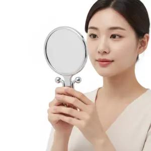 셀러브리티 휴대용 접이식 양면 2배 확대 손거울