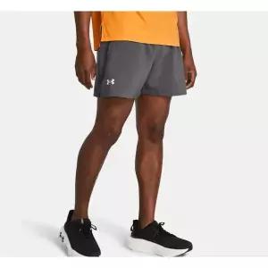 언더아머 Under Armour 1382617 -025 그레이 론치 5인치 쇼츠 남성 4부 우븐 반바지 운동복 트레이닝복 트