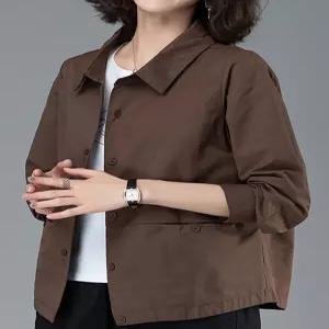 KARRA (77까지)넥 빅포켓 버튼 워크 재킷