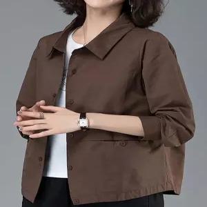 [카라]KARRA (77까지)카라넥 빅포켓 버튼 워크 재킷