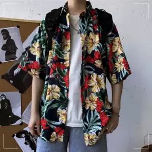 하와이안 바캉스 꽃무늬 휴양지 5color LM-0336 셔츠 SWE62E25