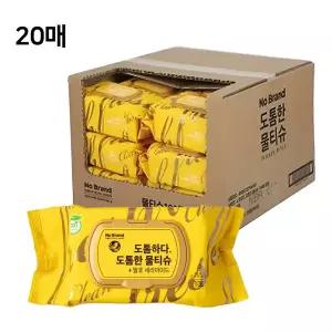 노브랜드 도톰한 물티슈 가성비 캡형 대용량 100매 24개 GST