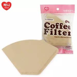 하니 커피여과지(100매) 2-5인용 종이필터 핸드드립/커피드립필터