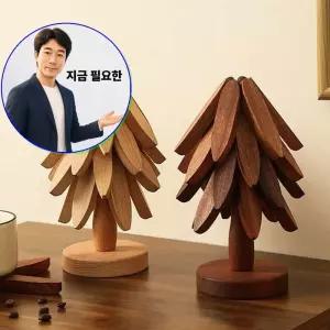 지금 필요한 신혼부부집들이선물 답례품 냄비받침 우드 나무 트리 3단