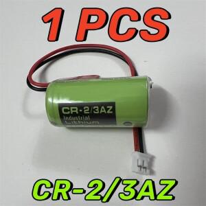 흰색 커넥터가 있는  리튬 PLC 배터리 3V CR-2 3AZ CR17335 2 1 개
