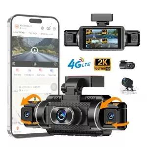 4채널 4G LTE WiFi GPS ADAS 2K 블랙박스 차량용 카메라 전방 좌우 후방 야간 시야 24시간 루프 녹화