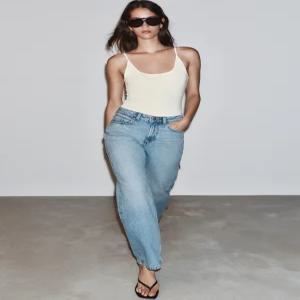 ZARA JEANS Z1975 레귤러 하이라이즈 롱 기장 - 라이트 블루 8228/021/406