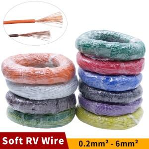 10M/30M 구리 와이어 PVC 유연한 전기 케이블   스트랜드 멀티 RV 자동 LED 스피커 오디오 전원 배선