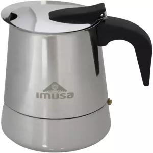 IMUSA USA B120-22062M 스테인리스 스틸 스토브탑 에스프레소 커피메이커 6컵 실버