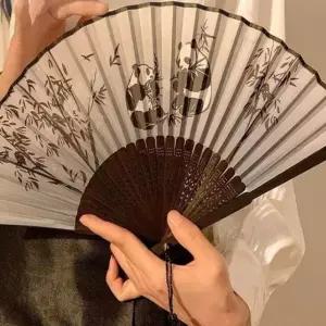 대나무부채 접이형 전통태슬 여름용 수공예품 휴대용접이식부채 전통부채 손부채 D A6A4A