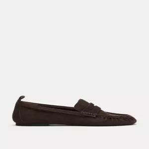 ZARA 셔링 스웨이드 로퍼 - 브라운 3512/810/700
