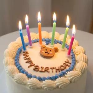 파티초 케이크캔들 생일축하 불꽃초 곰돌이초 무지개초 디자인초 케익초 특이한초 용품