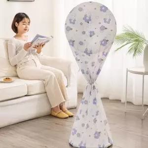 오염방지 곰돌이 꽃무늬 선풍기 커버 방수 방진 먼지커버