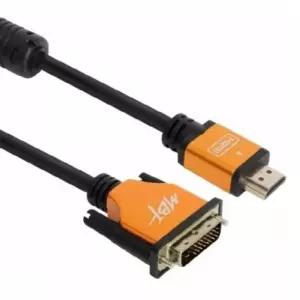 DVI-D to HDMI 골드 미으 케이블 1.8M DVI변환HDMI