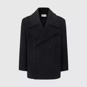 [컴젠][컴젠] 남성 울 블렌드 피코트 BLACK