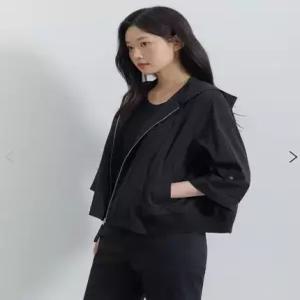 지센 [26SS] 후드 니트패치 코트 LCCAQ421