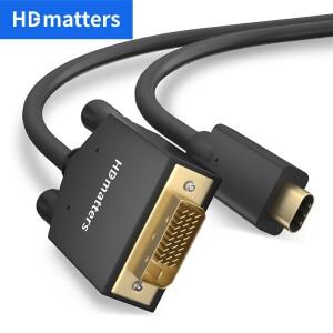 USB C DVI 모니터 케이블 Thunderbolt 3 Type 어댑터 케이블(iphone 호환 15 Pro Max macbook 호환 air pro