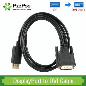 디스플레이포트에서 DVI 케이블로 1080P DP에서 모니터 변환 어댑터  엔비디아 hp 호환 델 아수스호환용