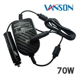 HP MINI ASUS VIVO ZENBOOK 노트북용 차량용 시거잭 아답타 충전기 컨버터 12V입력 15V~24V 출력 70W 반손 VANSON 정품 SDR-70W + 추가팁 4.0mm*1.7mm 노트킹 정품