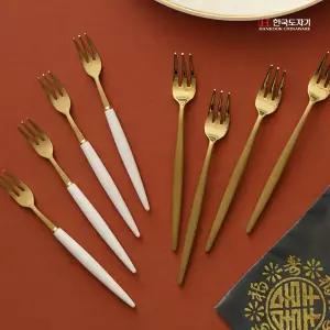 [한국도자기]B 티포크 1p 화이트 본차이나 식기 그릇