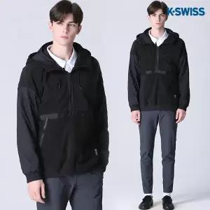 [케이스위스(K-SWISS)] 기모 후드 스트링 아노락