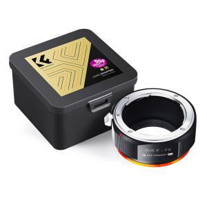 KnF NIK-FX PRO 렌즈 어댑터 니콘 Ai 렌즈-후지 X 바디_무반사코팅 (뒤캡옵션) Nikon F glass on Fuji X adapter (FX cap option)