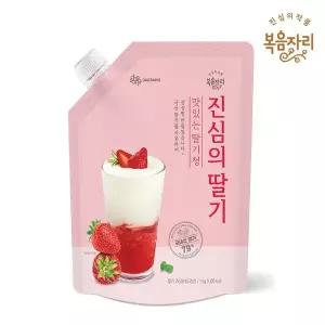 [NS홈쇼핑][소비기한 2026.10.18.] 복음자리  진심의 딸기청 대용량 1kg * 2개(총2kg), 국산..[34209009]