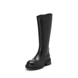 [탠디]탠디본사 소가죽 롱부츠 블랙, 9124509 BLACK (5cm)