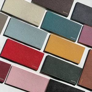 보엔시아 핸드메이드 슬림 지폐지갑 엡송 가죽 이니셜 각인 여행 골프 내기 라운딩 14color