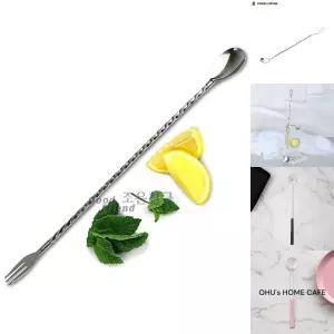 바스푼 33cm 스텐스푼 커피스푼 롱티스푼 포크형/용품/스테인레스/칵테일/하이볼/티타늄/음료/아이스커피