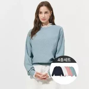 실키 맨투맨 티셔츠 4종세트