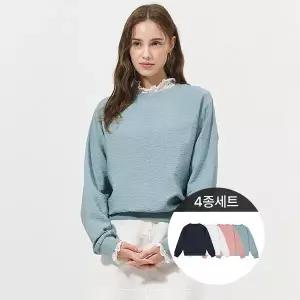 [리베레츠][리베레츠]실키맨투맨티셔츠4종세트