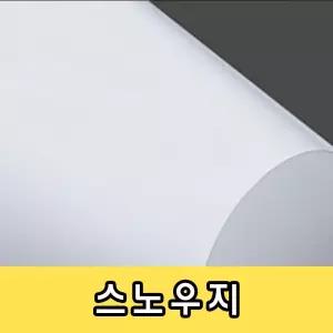 스노우지 100g 명함지 카탈로그 팜플렛/복사지/백상지/모조전지/모조지/인쇄용지/상종이/인쇄/제도/화방지