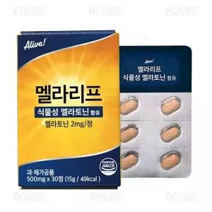 얼라이브 멜라리프 식물성 멜라토닌함유, 2mg, 30정, 1개