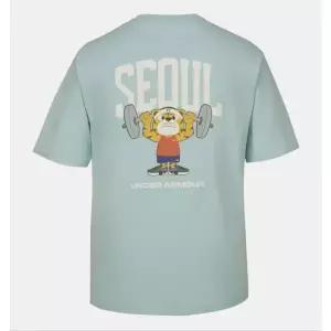 [언더아머](타임스퀘어점패션관)남자 반팔티 6014355-477 APAC 서울 SS 반팔 트레이닝 속건성 기능성 티...