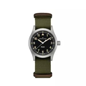 헤밀턴 카키 필드 쿼츠 손목시계 나토밴드 38mm H69401930