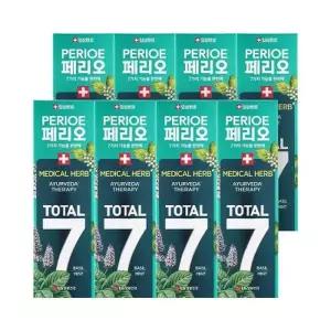 [텐바이텐]페리오 토탈7 메디컬허브 바질민트 치약 100g, 7개