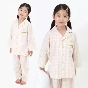 [레노마 이너웨어]포차코 아동 체크 9부 파자마세트BE 0E3SW63196_CJ