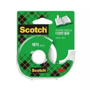 테이프 스카치 매직 양면 디스펜서 3M 810D 18mmx30m