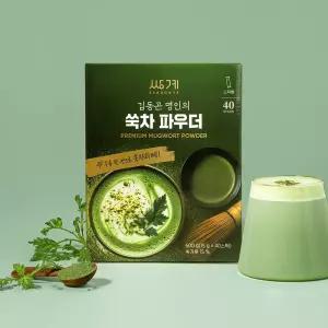 [Tday] 쌍계명차 쑥차파우더 40스틱x2 /거문도 해풍 쑥 라떼 김동곤 명인