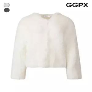 GGPX 포근 퍼 후드 버튼 가디건 GPBKG009F)