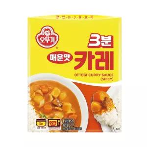 오뚜기 3분 카레 매운맛 PC방음식 즉석 간편식 200g 24개입