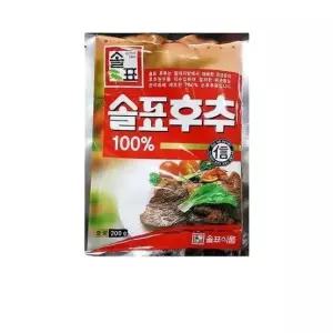 하프클럽식자재 식재료 도매 흑후추가루 솔표 200g x50개