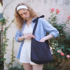 마스마룰즈 Snack eco crossbag_Dot denim 여성에코백 에코백선물 5017879351 6241887