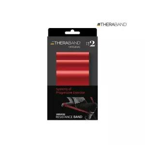 세라밴드 2M 레드 레벨2 초급자용 THERABAND ORIGINAL 운동밴드 저항밴드 근력밴드 튜빙밴드